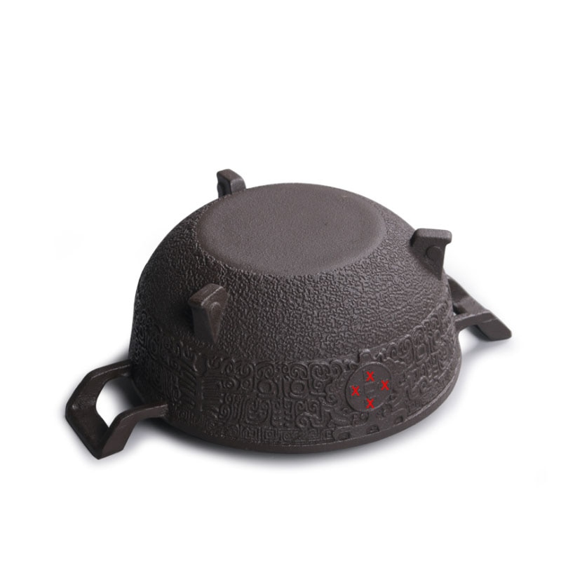 Caqulon à fondu font émaillé 18cm or classic l'alpag - 7218.14aa