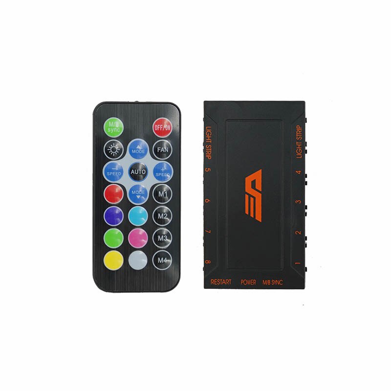 Aigo Darkflash CF8 Pro Computer PC Fan RGB Clear Frame 120mm Fans Quiet+Remote Computer Cooling Cooler AURA SYNC CPU Cooler Fan: control set