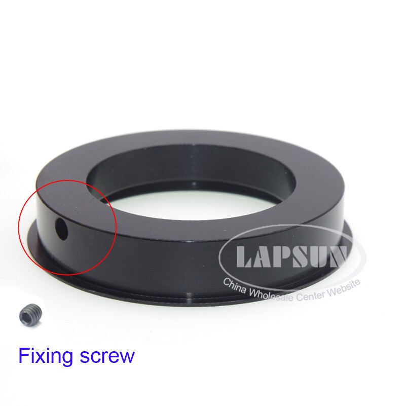 Stereo Microscope 76mm to 50mm Ring Adapter For 76mm Adjustment Bracket XDS 10A 180X 360X C-mount Lens Video Microscope Camera