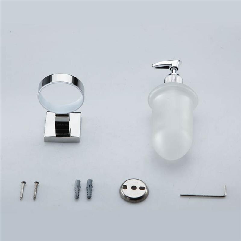 304 Stainless Steel Soap Dispenser Wall Mounted Hand Liquid Soap Dispenser Glass Bottle Liquid Container For Bathroom Kitchen