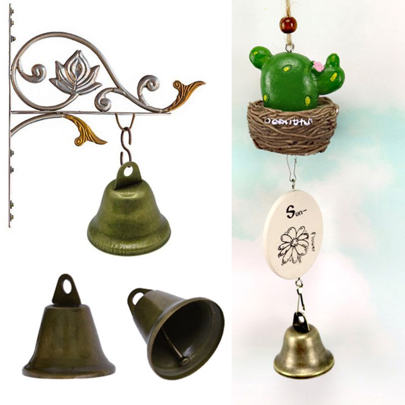 50 Stuks Vintage Brons Jingle Bells Craft Messing Kerst Bel Voor Hond Zindelijkheidstraining, Inbraak, Maken Windgong