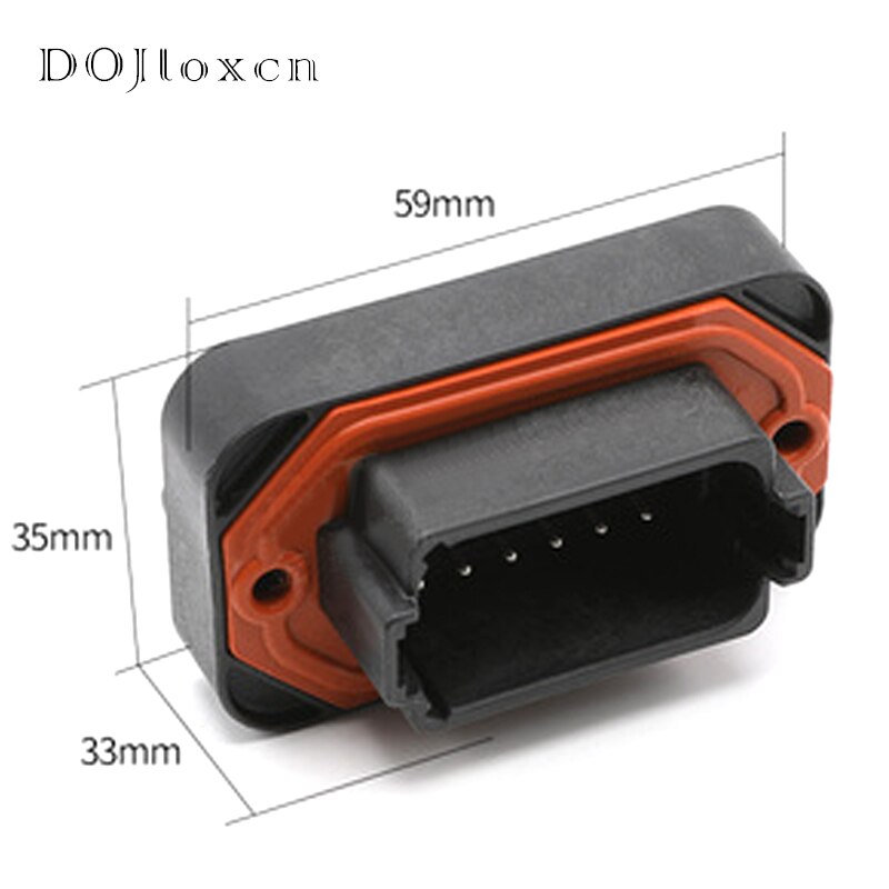 1 Set DT06-08SD Deutsch 8 12 Pin Connector Waterproof Male Female Pair Wiring Plug DT04-08PD DT15-08PD DT04-08PB-L012 DT06-08SC: WHITE