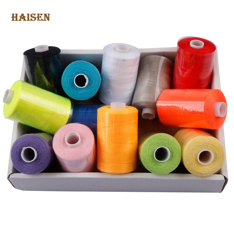 10 Spools/Set,402 Multi Colors Polyester Thread 1000 Yard Coil For DIY Quilting,Needlework&amp;Household Sewing Machine