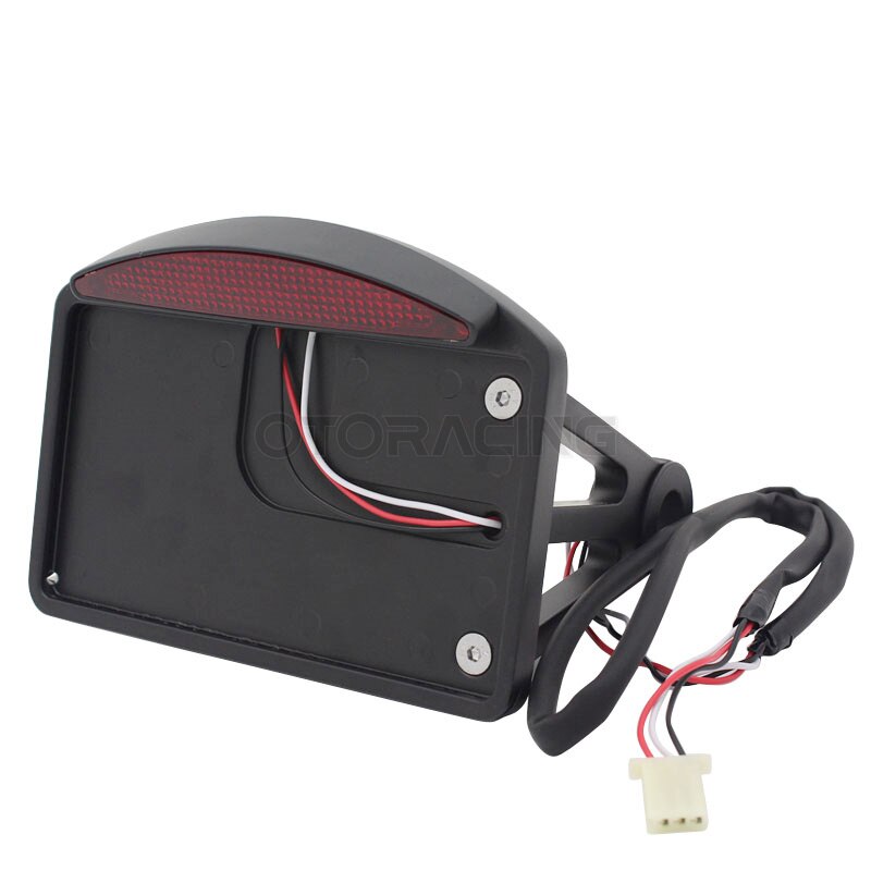 Motorfiets Kentekenplaat Led-achterlicht Horizontale Side Mount Bracket Houder Voor Harley Honda Bobber Chopper Custom Touring