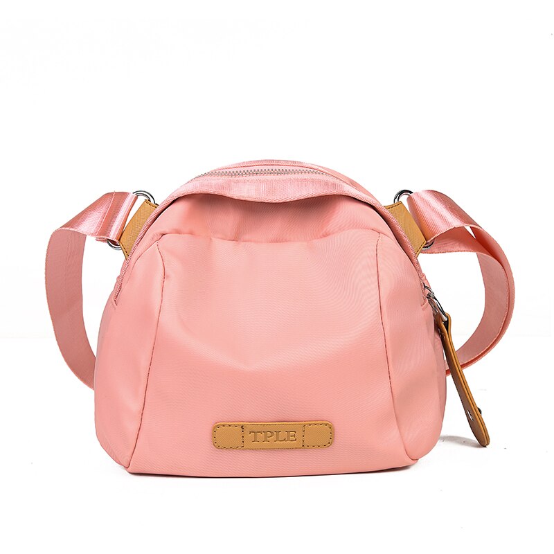 Mode Vrouwen Schoudertas Nylon Crossbody Bag Multi-Functionele Messenger Bag Rits Open Taille Verpakking Vrouwelijke Handtas Kleine Zakken: pink