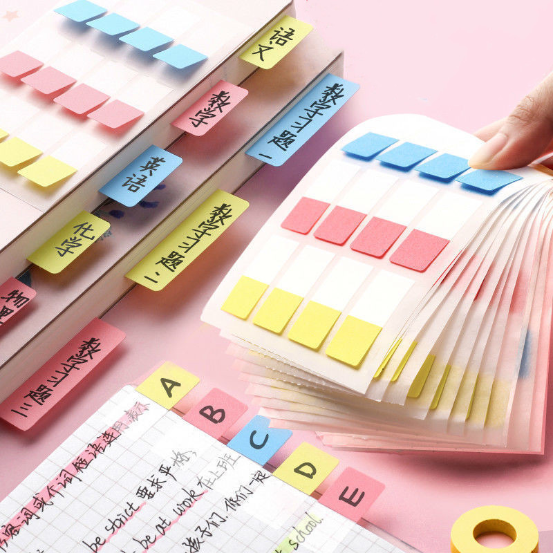 Huisdier Plastic Index Sticker Categorie Etiketten Leuke Sticky Notes School Student Bladwijzer Papier Zelfklevende Instructie Sticker
