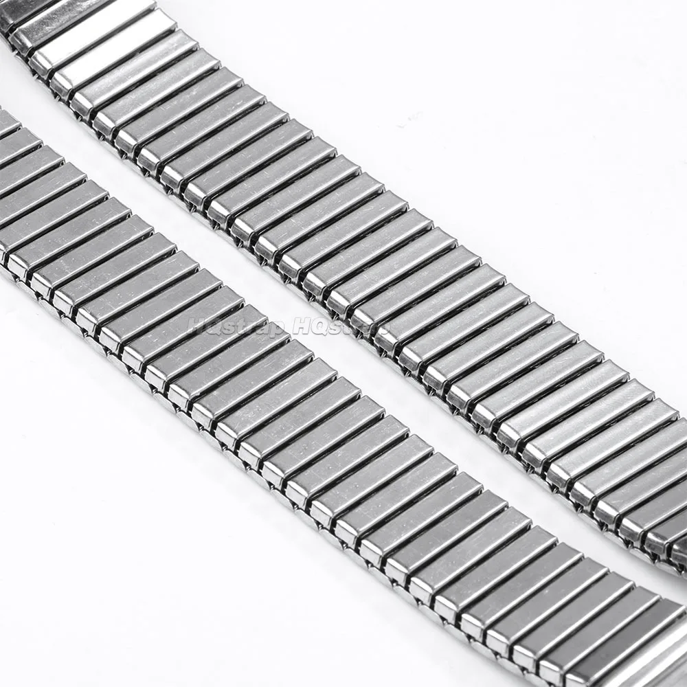 Edelstahl elastisches Armbinde 12mm 14mm 16mm 18mm 20mm 22mm Metall strecken Expansionsband Männer Frauen Ersatzarmband