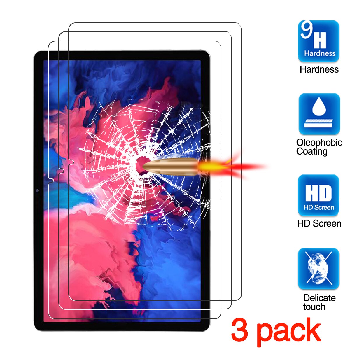 Voor Lenovo Tab P11 Plus Screen Protector Tablet Beschermende Film Anti-Kras Gehard Glas Voor Lenovo Tab P11 TB-J606F TB-J616F