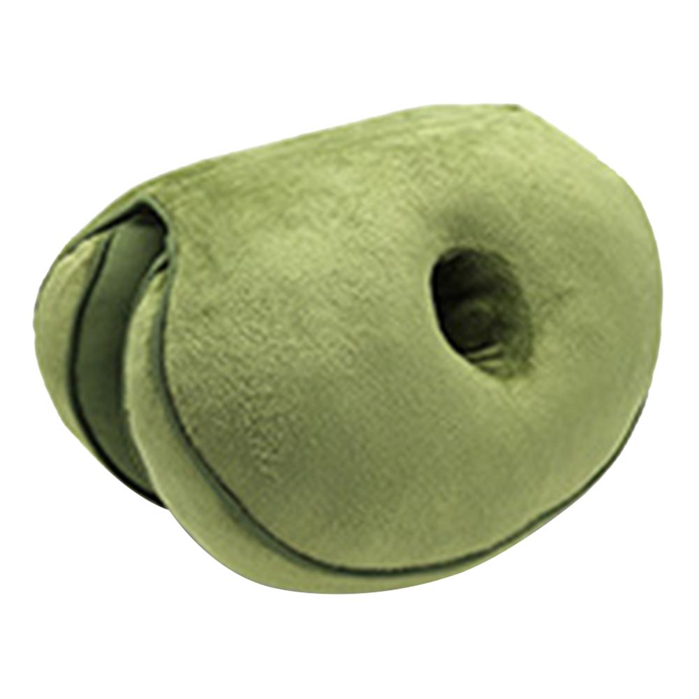 Dual Comfort Orthopedic Cushion Pelvis Pillow Lift Hips Up Seat Cushion Multifunction, for Pressure Relief: Army Green