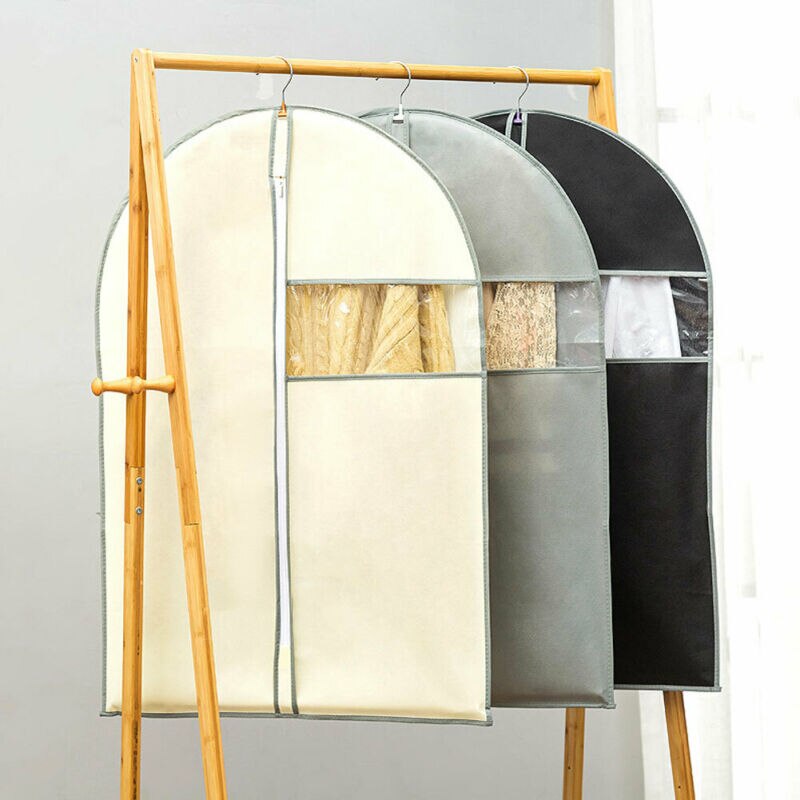 Universele ademende vochtwerende non-woven kleding stofhoes zichtbare kledinghoes ritssluiting opbergzak beschermer