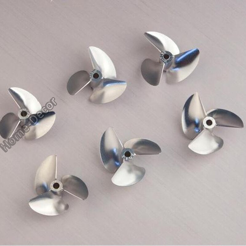 1 PCS 3.18 and 4 mm ID Aluminum Screw Propeller For DIY Boat Model Windstick Reverse Propeller