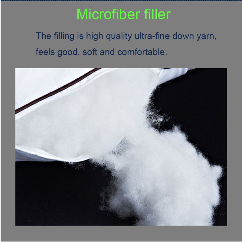 Donzen Kussen Super zachte Witte Eend/Gans nekkussen Standaard Antibacteriële Elegante Huis Textiel Katoenen Beddengoed Kussen