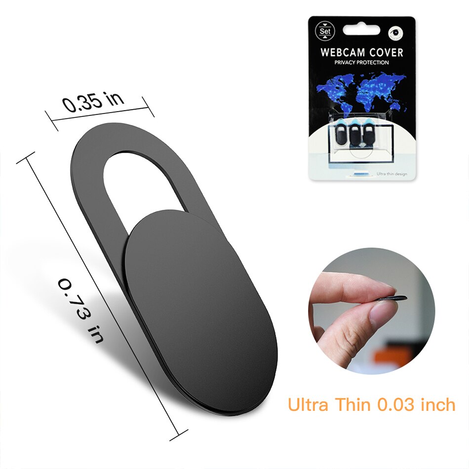 Webcam frontcamera cover voor ipad voor iphone samsung anti-hack laptop camera cover sluiter magneet schuif plastic webcam cover