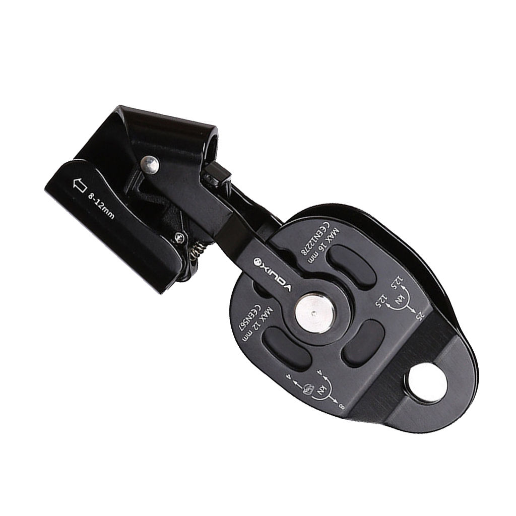 Aluminum Black Climbing Surgeons Arborist Mechanical Pulley Lifting Device