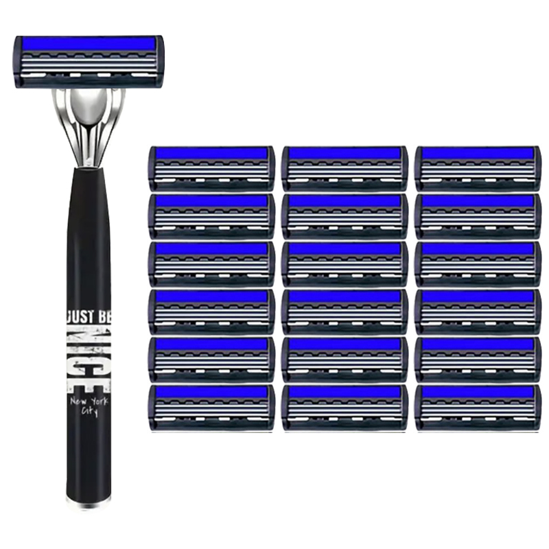 Razor Classic 3 Layer Safety Razor for Mens Shaving&Womens Hair Removal Shaving Blades Manual Shaver: Orange