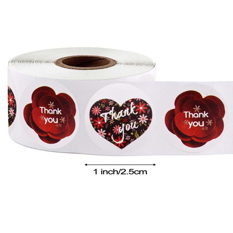 500 stuks/rol 8 kleuren stickers bruiloft verpakking handgemaakte envelop zegel label scrapbooking briefpapier sticker