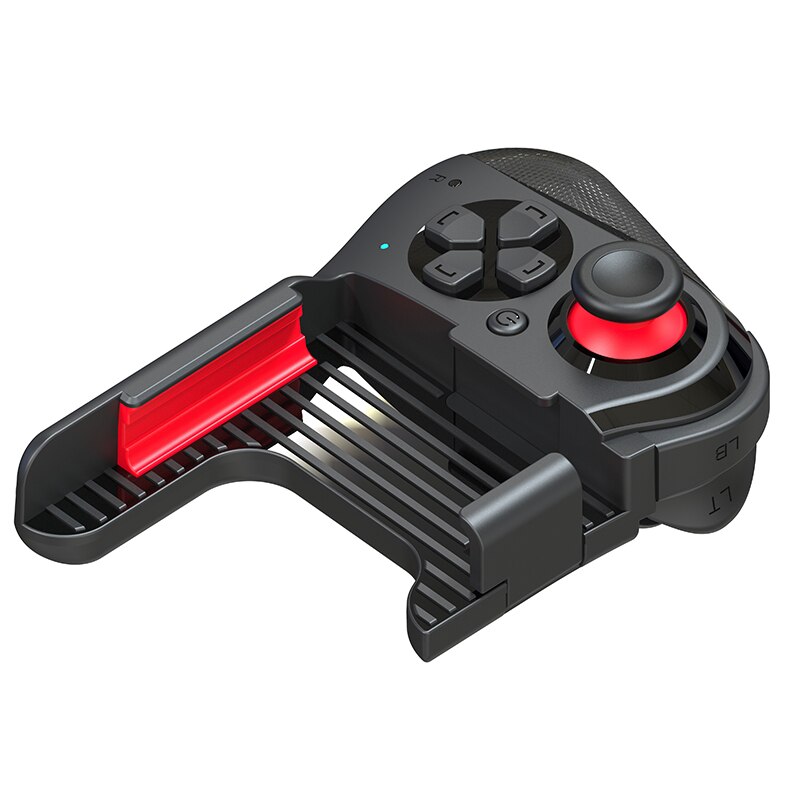 Wireless Bluetooth Gamepad Game Controller Handle For Android iOS Phone One-handed Wireless Bluetooth Gamepad: Black