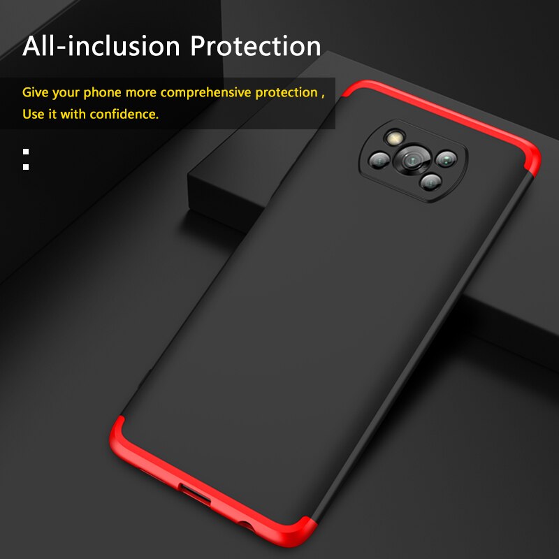 Gkk caso para xiaomi poco x3 nfc caso luxo armadura proteção à prova de choque fosco duro capa para xiaomi pocofone f1 x3 nfc coque