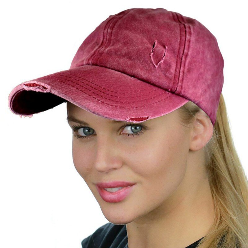 Women Ponytail Baseball Cap Outdoor Sports Running Cycling Hiking Cap Mesh Snapback Summer Sun Hat Dad Hats