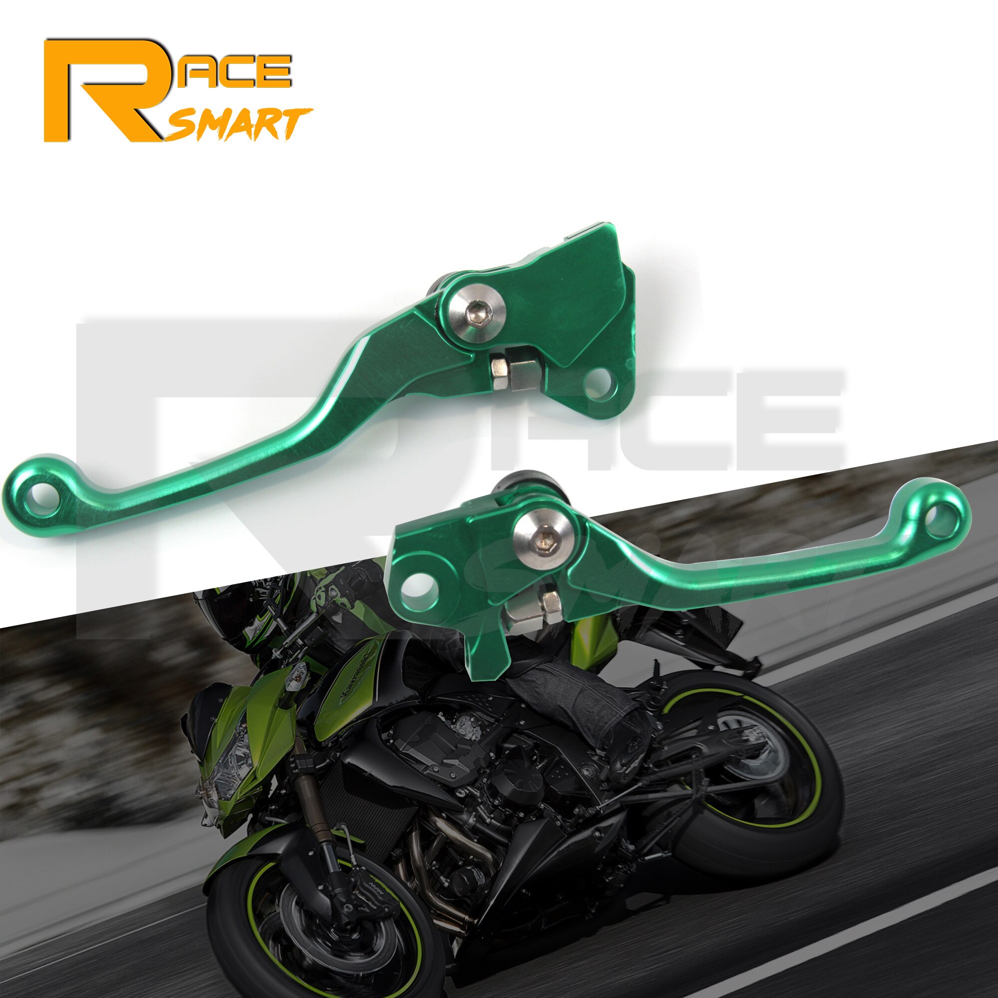 Palancas de embrague de freno de aluminio CNC para motocicleta, accesorio para KAWASAKI KFX250, KFX450, , KFX, 250, 450, KFX-250, , , , azul, 1 par