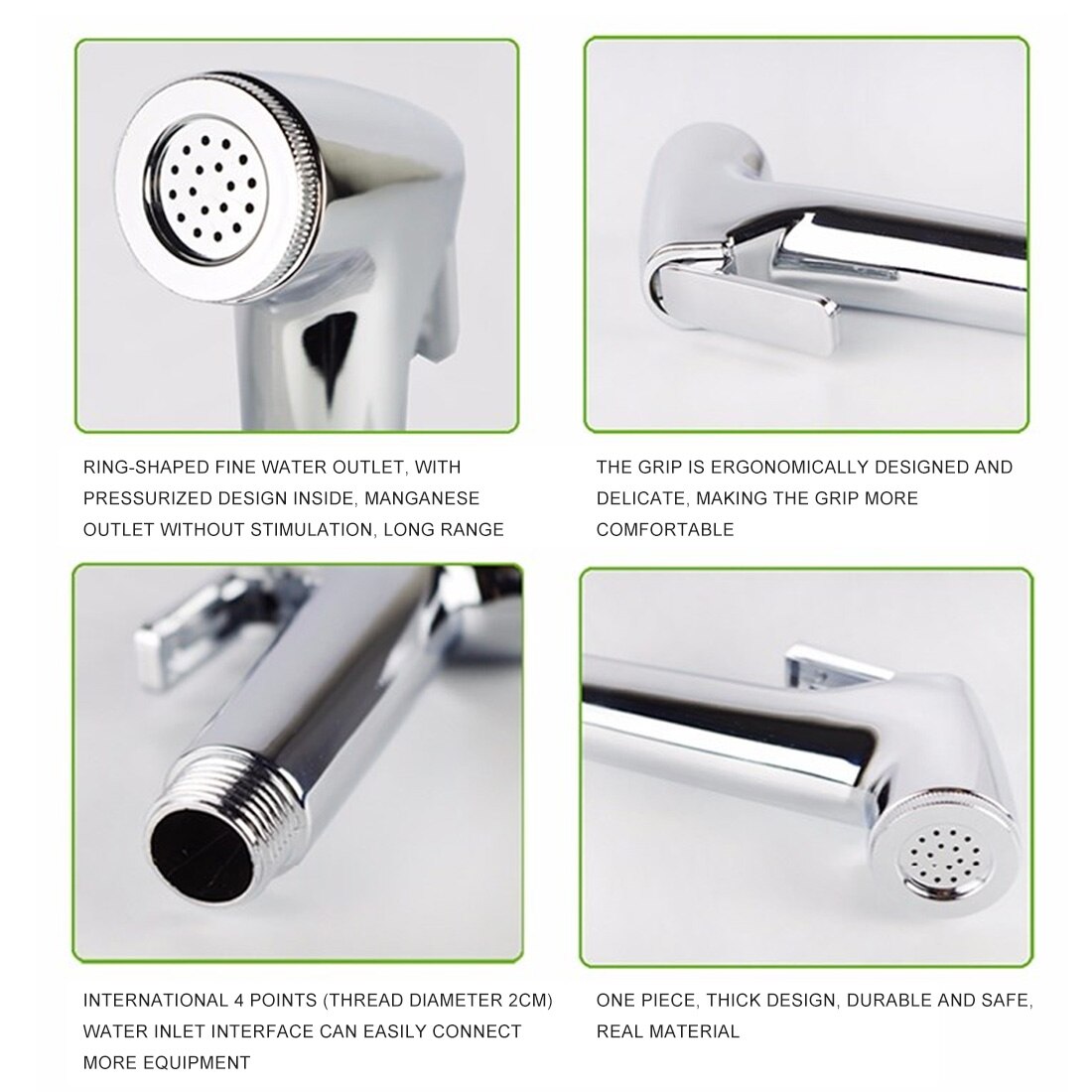Handheld Bidet Sproeier Set Rvs Hand Bidet Kraan Voor Badkamer Handspuit Douchekop Zelfreinigende Goedkope