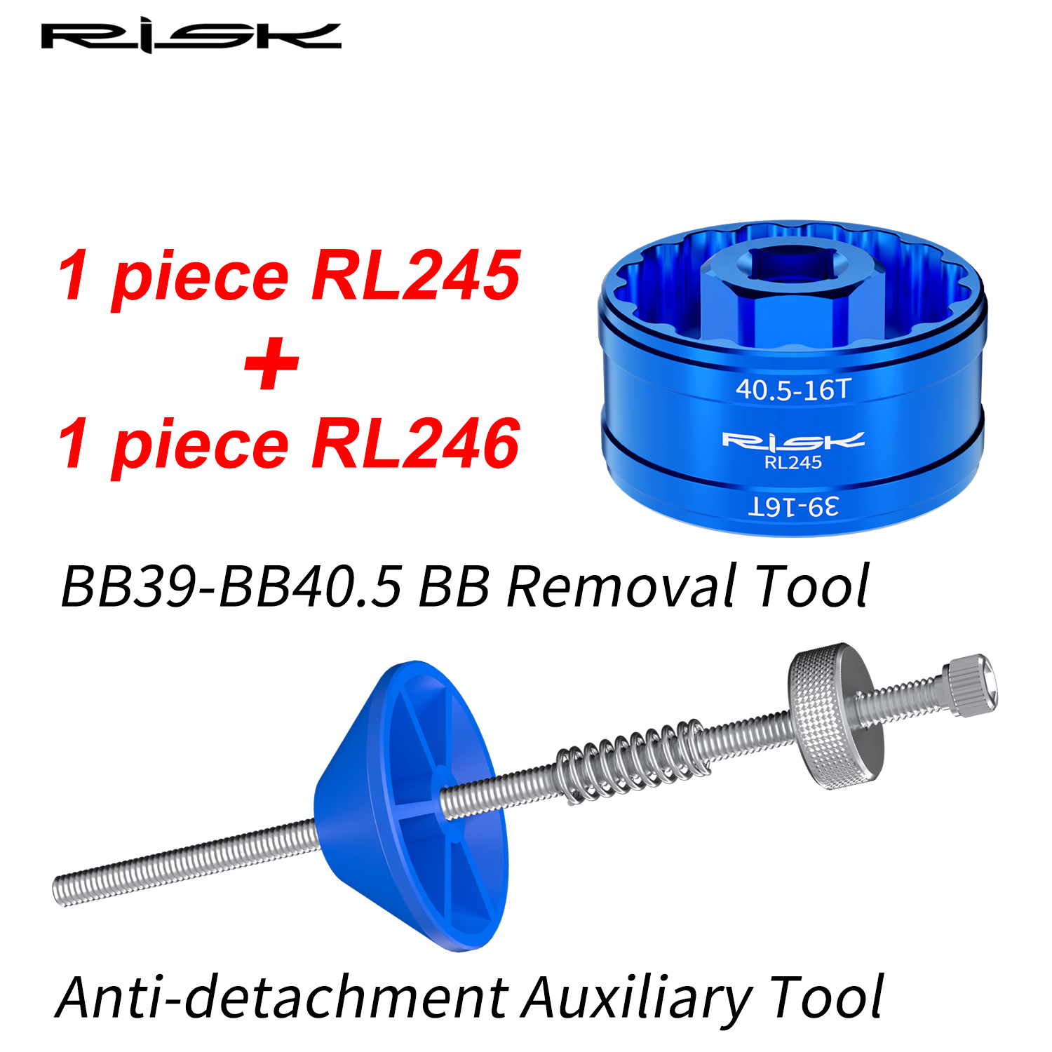 Risque vélo vélo BB support inférieur roulement outil de retrait clé à cliquet pour BB44 BB45.5 BB39 BB40.5: GRIS