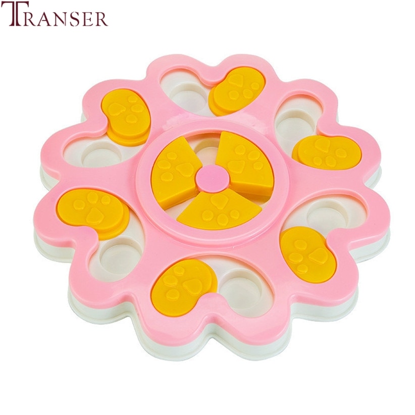 Transer 1pc PVC Pet Dog Food Toy Puppy Treat Dispenser Dog Bowl Feeder Dog Training Toys 9905
