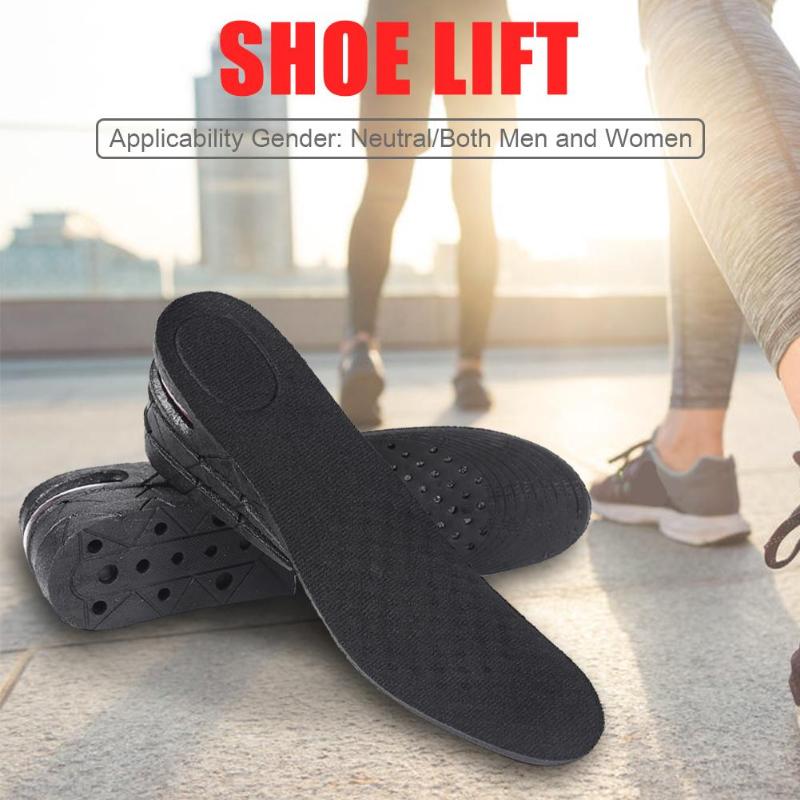 1 para wkładka podwyższająca kobiety mężczyźni regulowany skaleczenie winda wkładka robić butów wysokość 30/50/70/90mm czarny wygląd