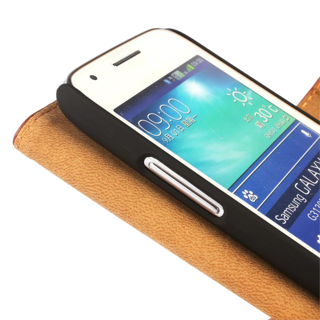 Portefeuille en cuir étui pour samsung Galaxy Ace 4 G313H Ace4 étui de luxe Flip Cover rétro sacs porte-carte étui de téléphone