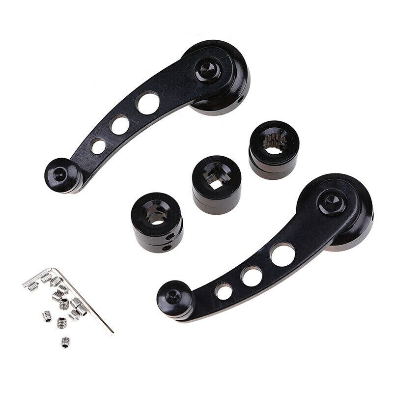 Voor De Meeste Voertuigen Auto Raam Krukken Kit Spare 1 Paar Zwarte Duurzaam