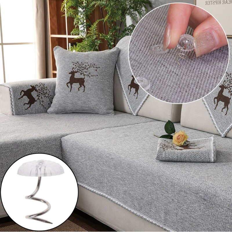 50 STUKS Clear Heads Twist Pins Vaste Fastener Nagels voor Bekleding Dekens Sofa Twist Pins