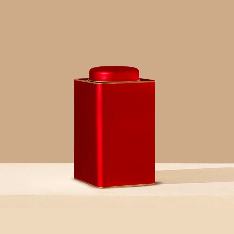 Metalen Blik Box Vierkante Thee Jar Container Groene Thee Opbergdoos Blikken Voor Voedsel Koffie Kruid Snoep Chocolade Suiker Kruiden snacks