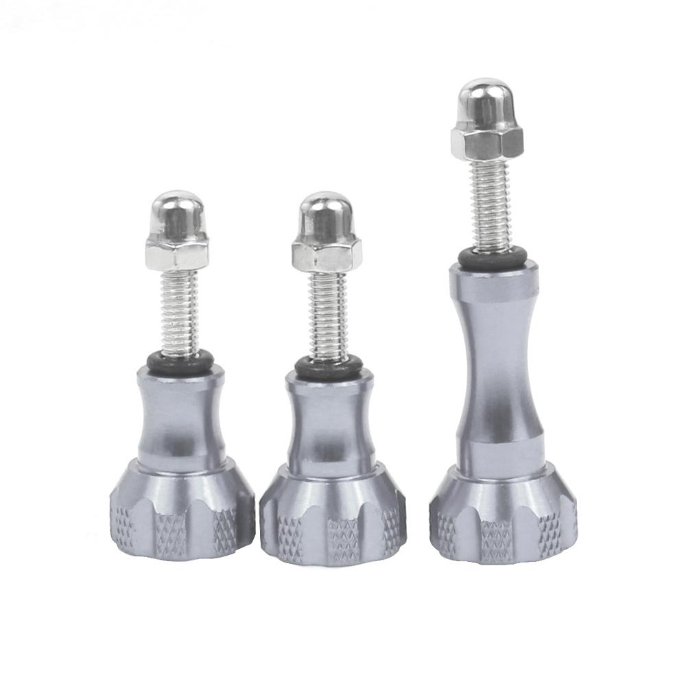 Aluminum Alloy Bolt Nut Thumb Screws Mount 1xLong 2xShort CNC for GoPro Hero 10 9 8 7 Black Max for DJI Osmo Action Sjcam Camera