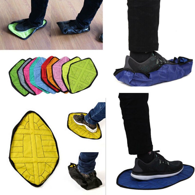 Waterdichte Handsfree Automatische Stap Sok Schoen Cover Herbruikbare Schoenen Covers Tapijt Protectors Schoen Dust Covers