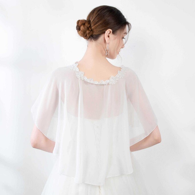 Vestes en mousseline de soie pour femmes, longues écharpes, châle, enveloppe, doux, pour soirée et mariage