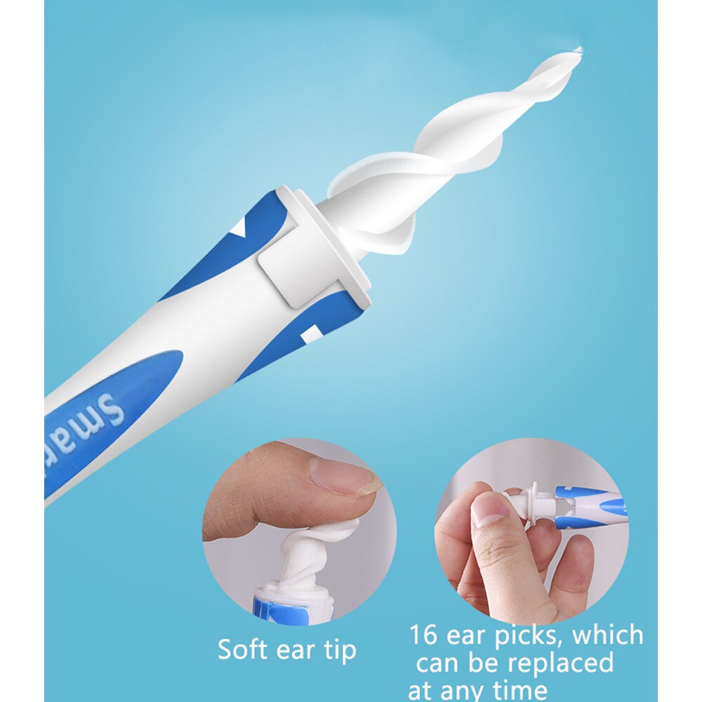 16Pcs Set Ear Wax Removal Tool Rotate To Comprehensive Clean Ear Cleaner Convenient Ear Sticks Safe Ear Care Clean Your Ears
