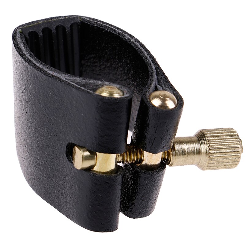 IRIN Black Artificial Leather Alto Sax Ligatures Fastener For Alto Sax Saxophone Rubber Mouthpiece Artificial Leather Sax Parts
