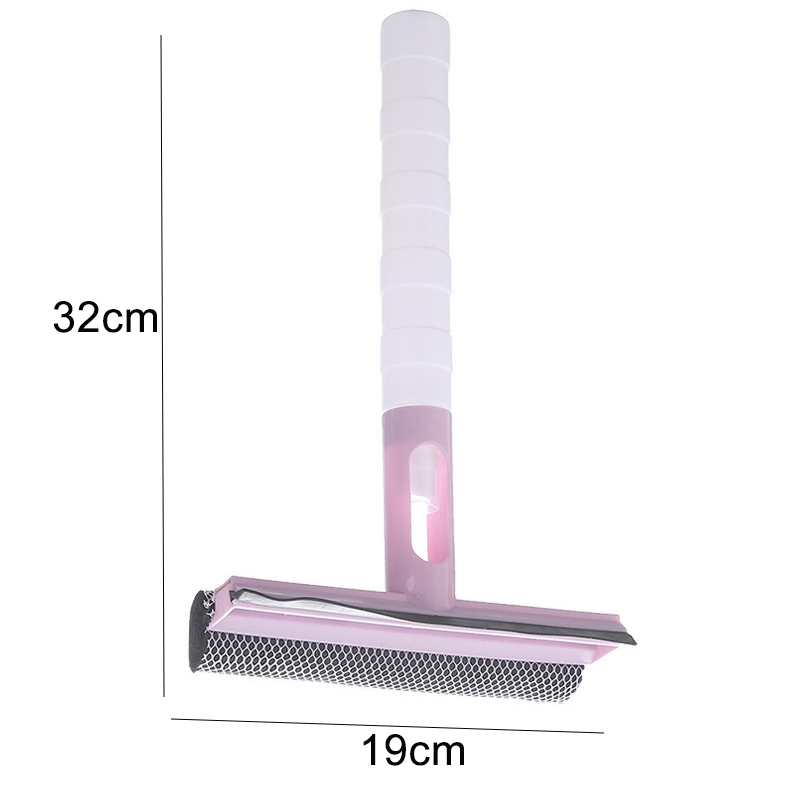 3-in-1 Spray Schrapen Veeg Raamwisser Glasreiniger Ruitenwisser Schraper Schoonmaken Douchewisser voor Huishoudelijk Schoonmaken Tool: green