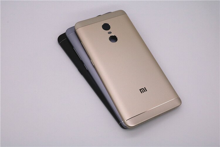 Spare Parts Back Battery Cover For Xiaomi Redmi Note 4X 32GB(Snapdragon 625) Side Buttons + Camera Flash Lens Replacement