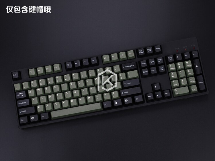 taihao abs double shot keycaps for diy gaming mechanical keyboard color of red green blue purple wihte black dolch pink: keycaps tank green