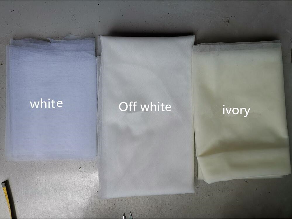 Voile de mariée blanc ivoire, voile Long avec bord en dentelle, avec peigne, accessoires de mariage: Off white / 350 cm