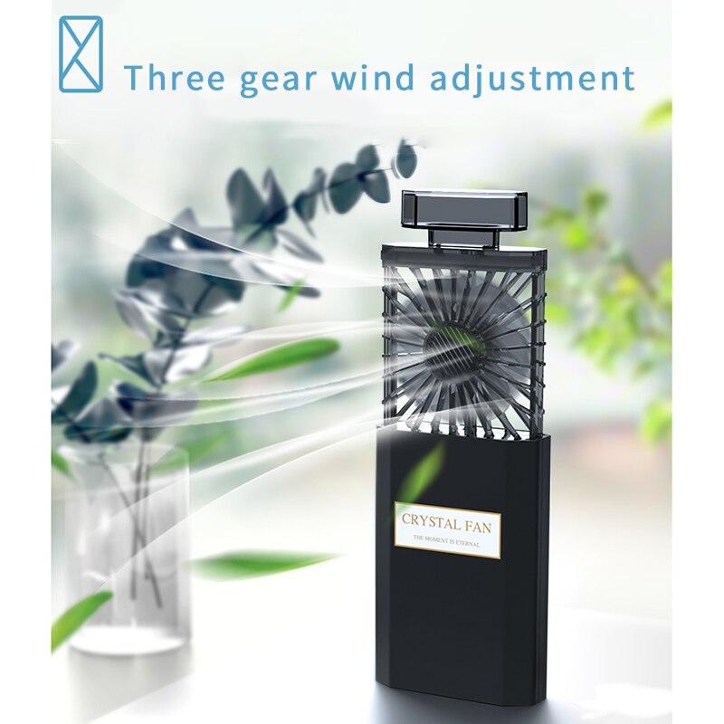 Opvouwbare Fan Voor Parfum Modellering Draagbare Usb Oplaadbare Draagbare Ventilator Koelventilator (Roze)