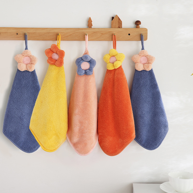 Søde børnehåndklæder superabsorberende mikrofiber køkkenhåndklæde stærk vandabsorption hurtigttørrende små børnehåndklæder