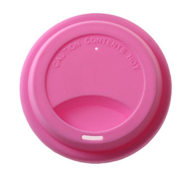 Universal Reusable Silicone Stretch Lids 9.5Cm Food Fresh Cover Silicone Insulation Anti-Dust Cup Cover Tea Coffee Sealing Lids: pink