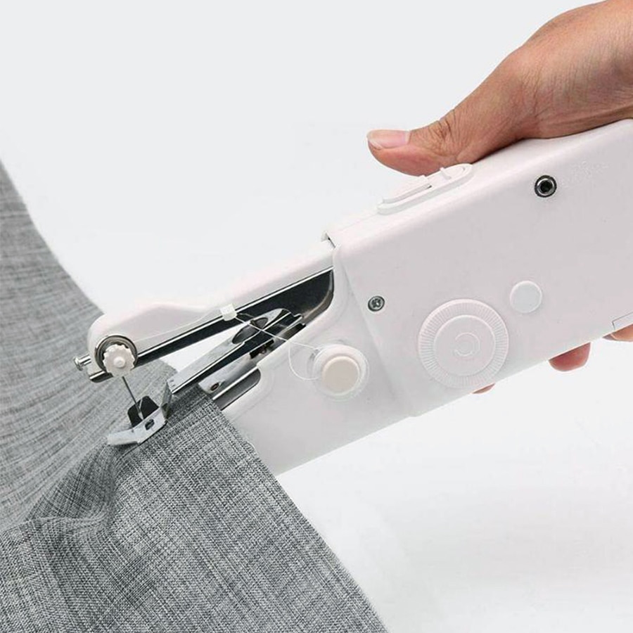 Portable Hand Sewing Machine Mini Sewing Tools Electric Stitch Needlework Thread Machine Set Quick Repairs DIY Clothes Stitches