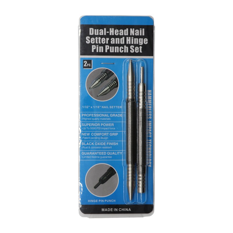 Spring Tool Nail Punch Spring Punch Hammerless Nail Set Punch Double Nail Punch: style 3