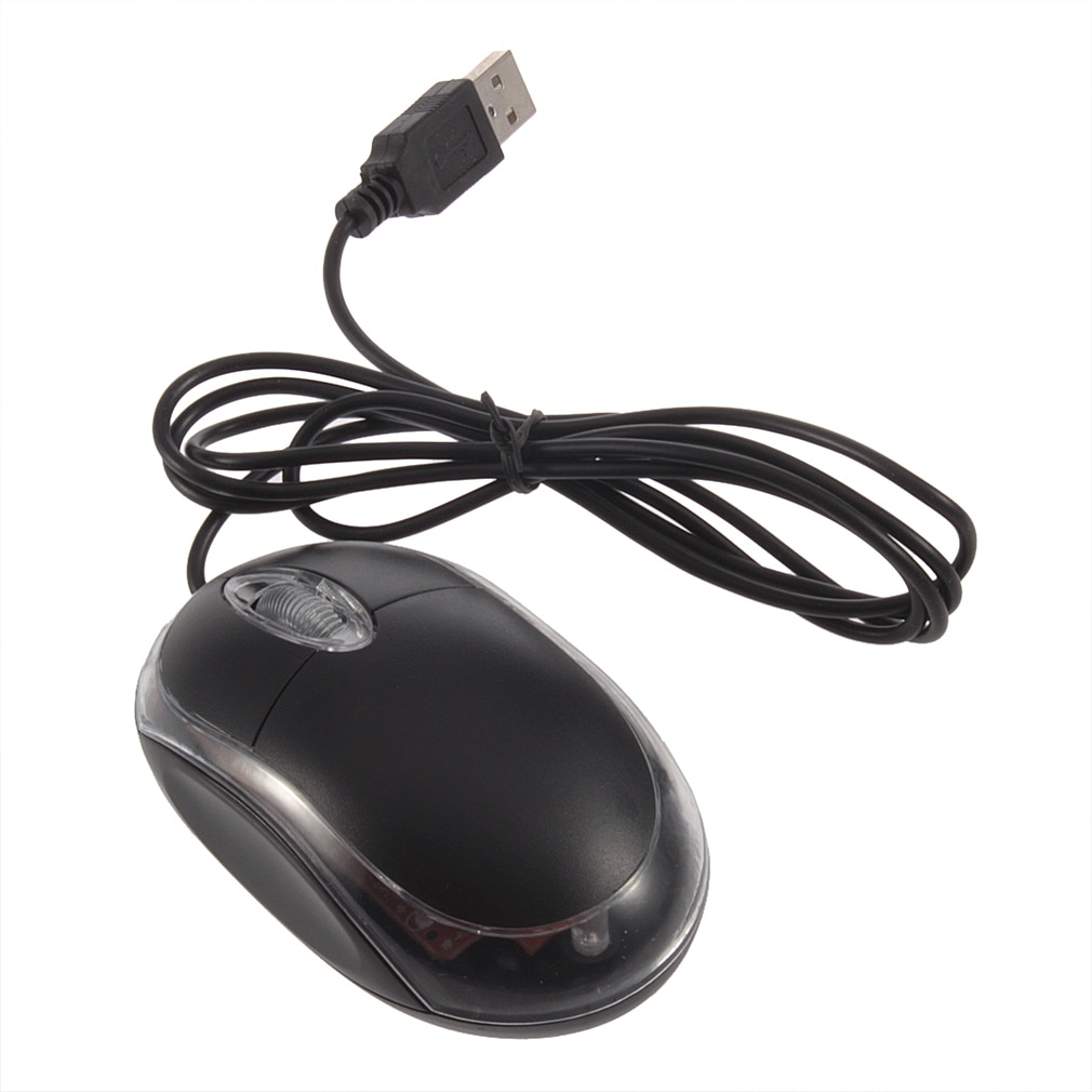 Ergonomic USB Wired Optical Maus Gaming Mouse Gamer LED For DELL ASUS Computer Laptop Black