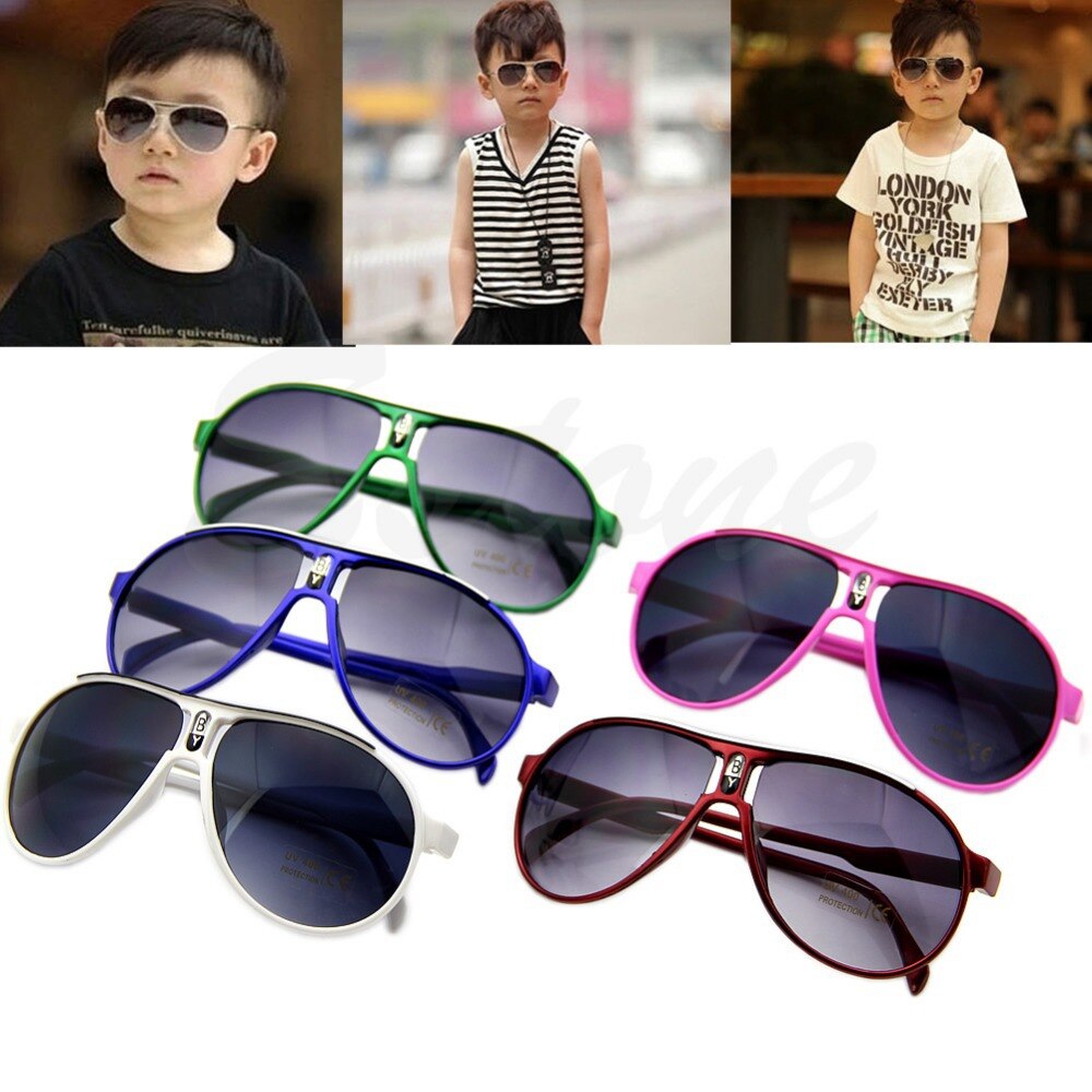 [lvding] søde børn pige dreng baby børn ac linse pc ramme  uv 400 solbriller