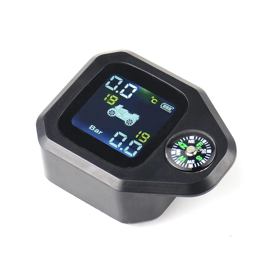 Original Wireless Motorcycle TPMS Tire Pressure Monitoring System Motor Tyre LCD Display Internal or External TH/WI Sensors