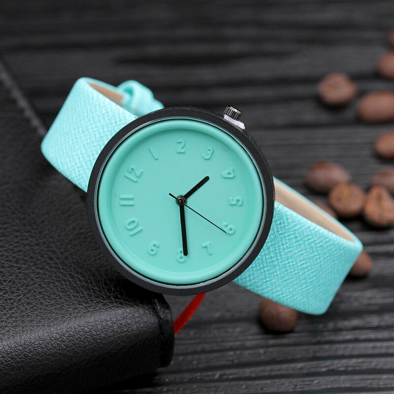 Women's Watch Unisex Simple Bracelet Number Male Female Quartz Men Watches Belt Wrist Ladies Girls Clock Damenuhr